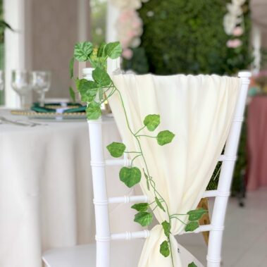 voal ivoire cu iedera